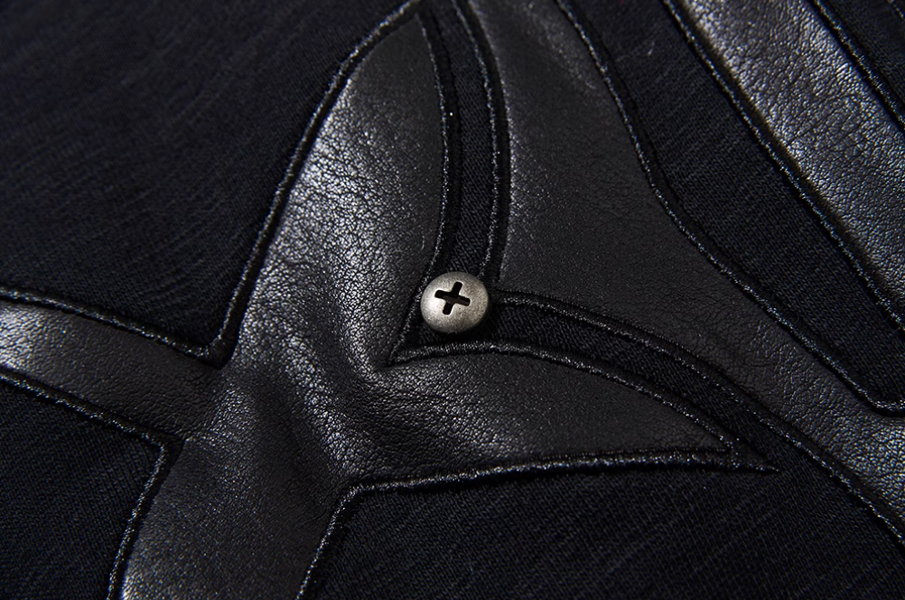 BLIND NO PLAN Logo Studded Embellished Zip-Up Hoodie