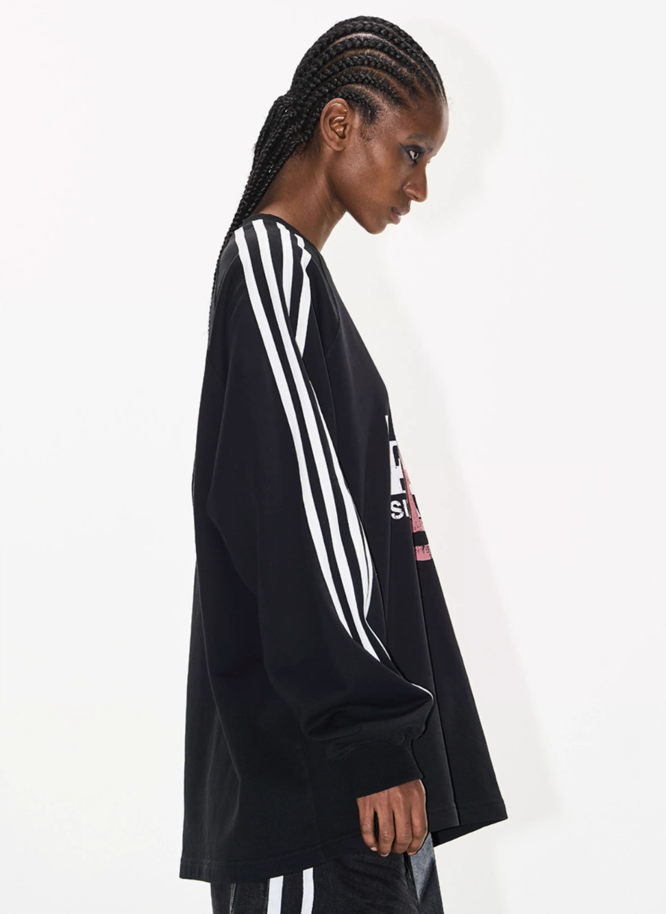BLIND NO PLAN Sports Contrast Stitching Print Sweatshirt