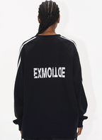 BLIND NO PLAN Sports Contrast Stitching Print Sweatshirt