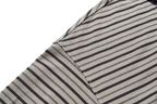 BLIND NO PLAN Striped Raw-Edge Patch Polo