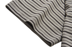 BLIND NO PLAN Striped Raw-Edge Patch Polo