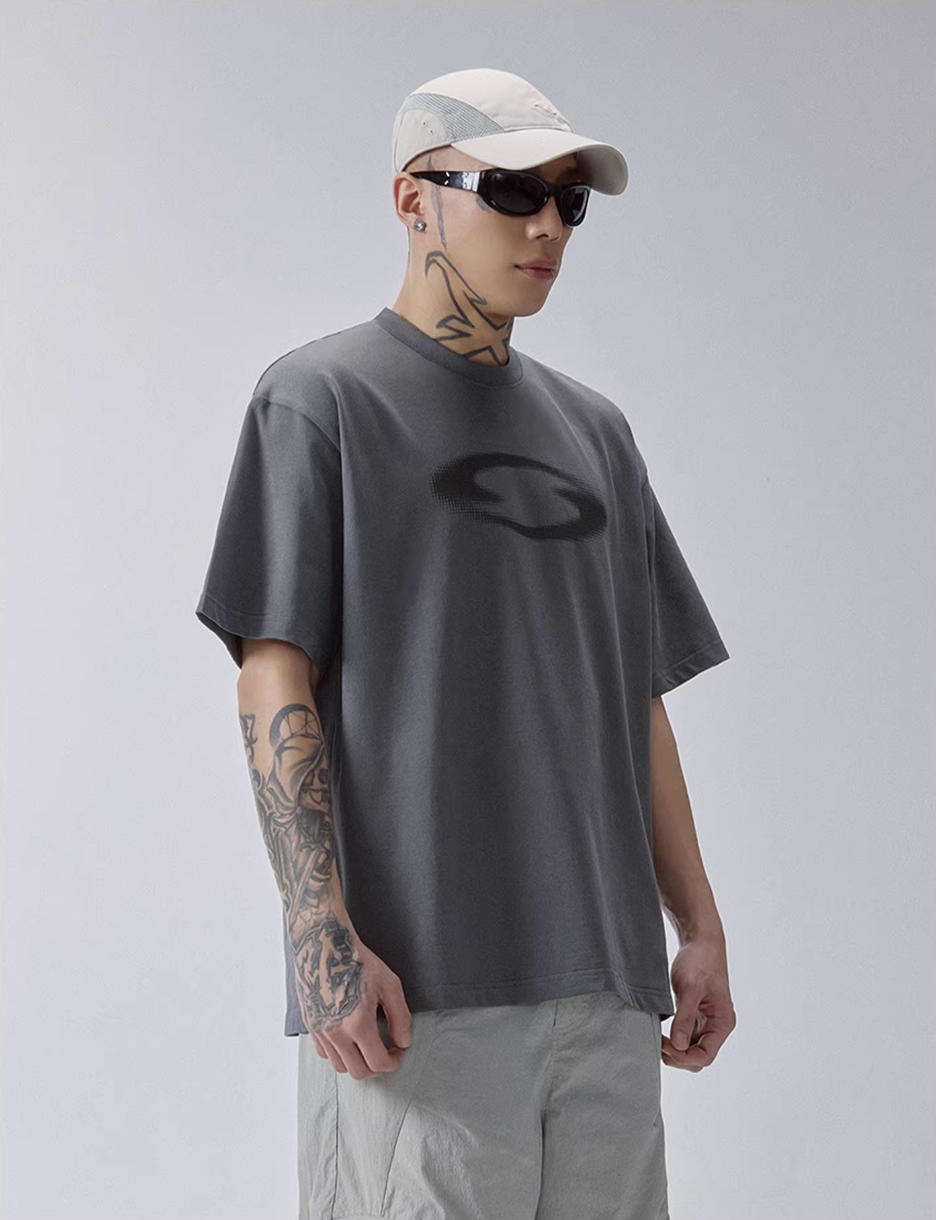 F2CE Basic Shadow Logo Printed Tee