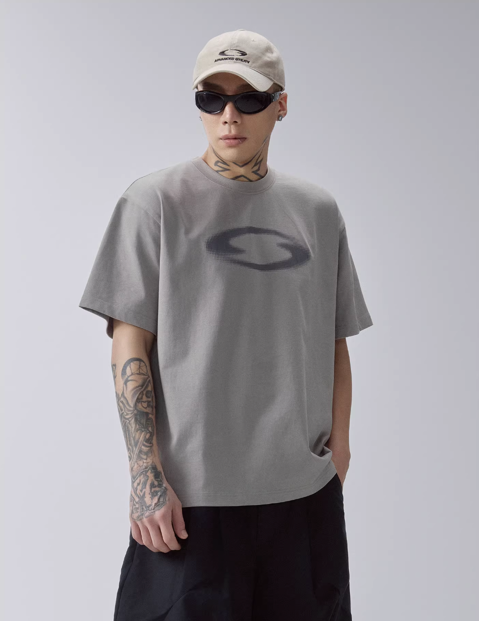 F2CE Basic Shadow Logo Printed Tee