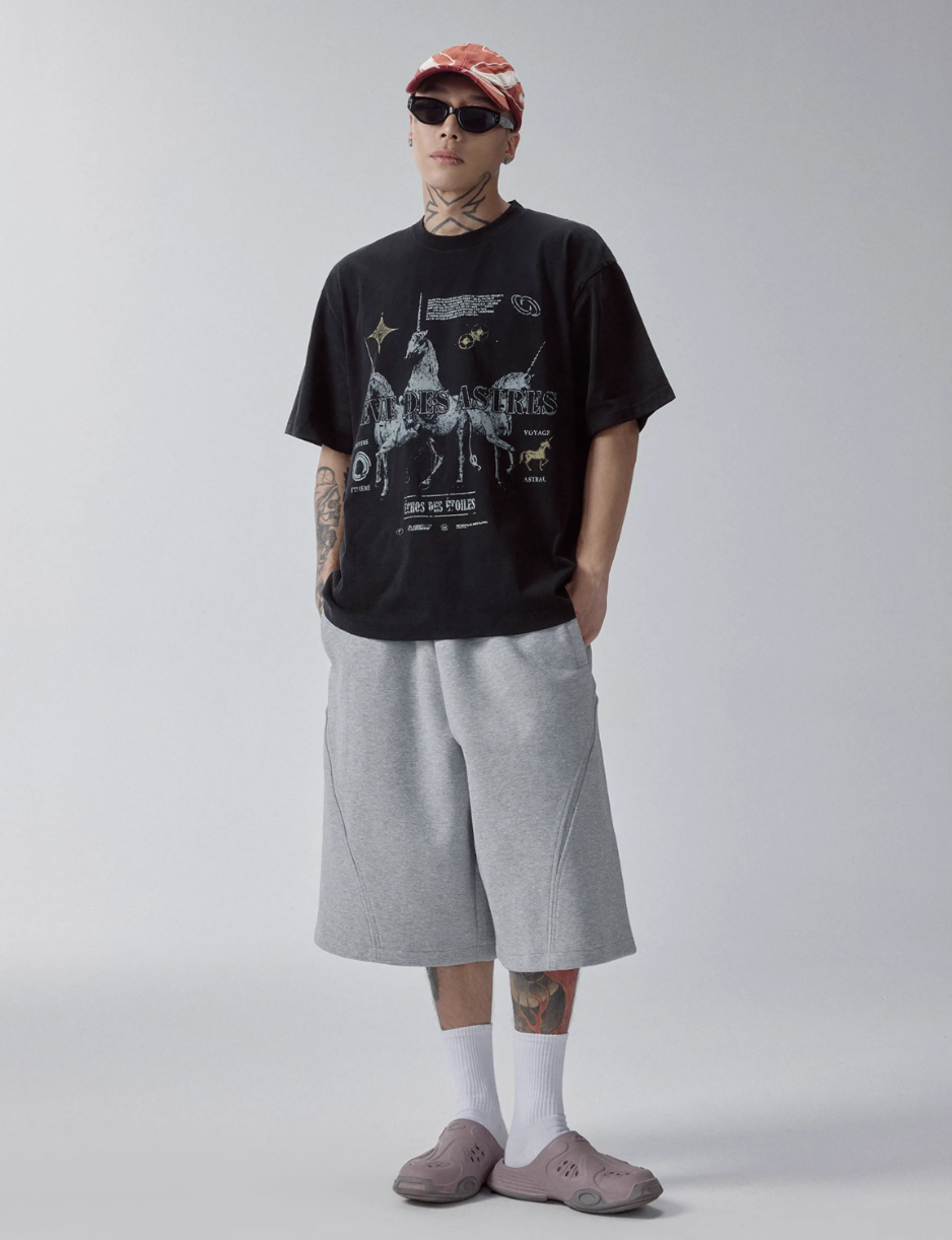 F2CE Washed RÈVE DES ASTRES Print Tee