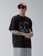 F2CE Washed RÈVE DES ASTRES Print Tee