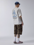 F2CE Aged Mud Dye Printed Slogan Tee