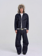 EVILKNIGHT(EK) Classic Tailoring Line Wide-Leg Jeans
