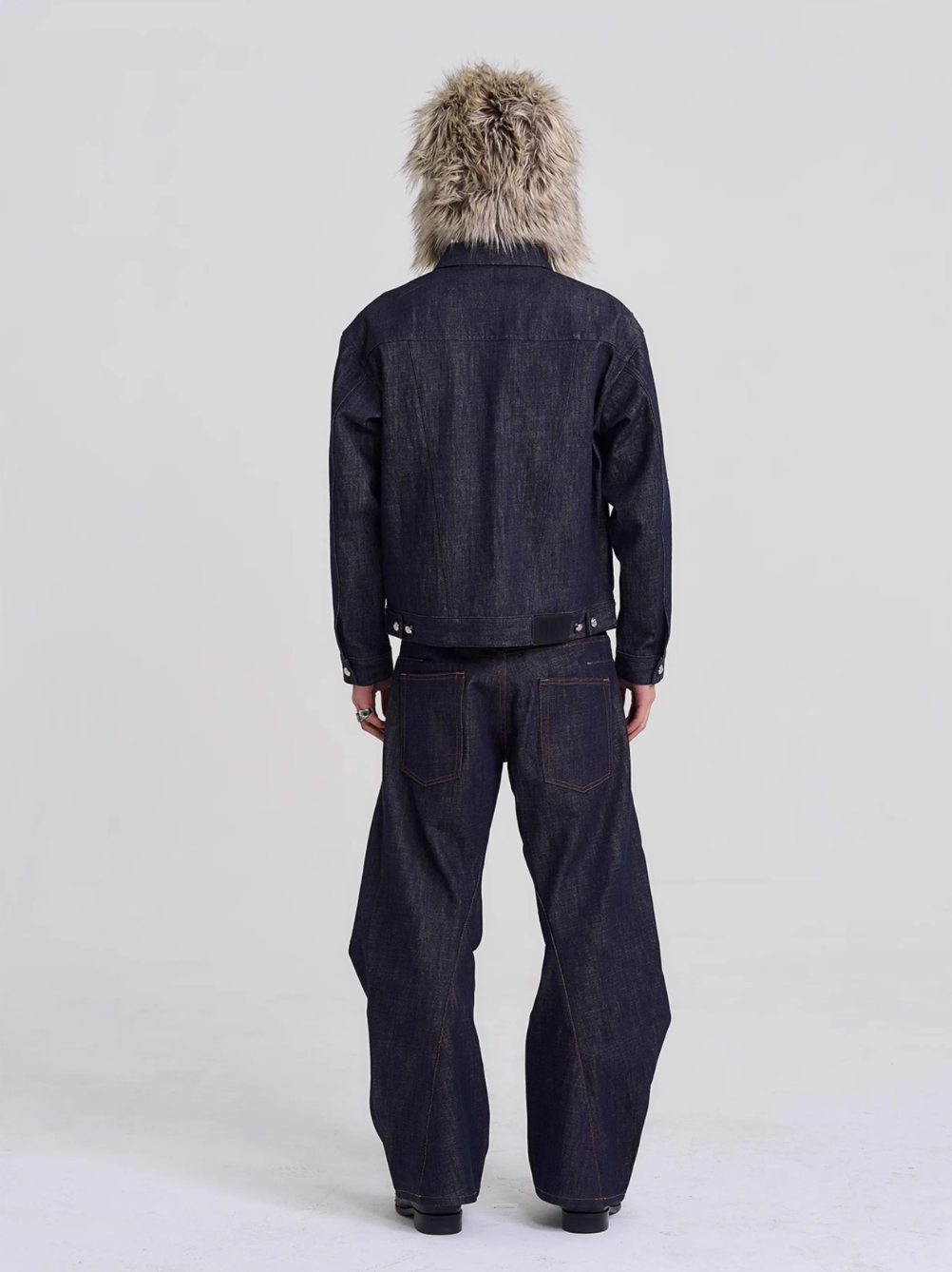 EVILKNIGHT(EK) Classic Tailoring Line Wide-Leg Jeans