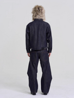 EVILKNIGHT(EK) Classic Tailoring Line Wide-Leg Jeans