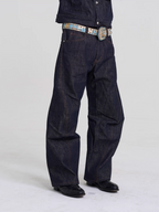 EVILKNIGHT(EK) Classic Tailoring Line Wide-Leg Jeans