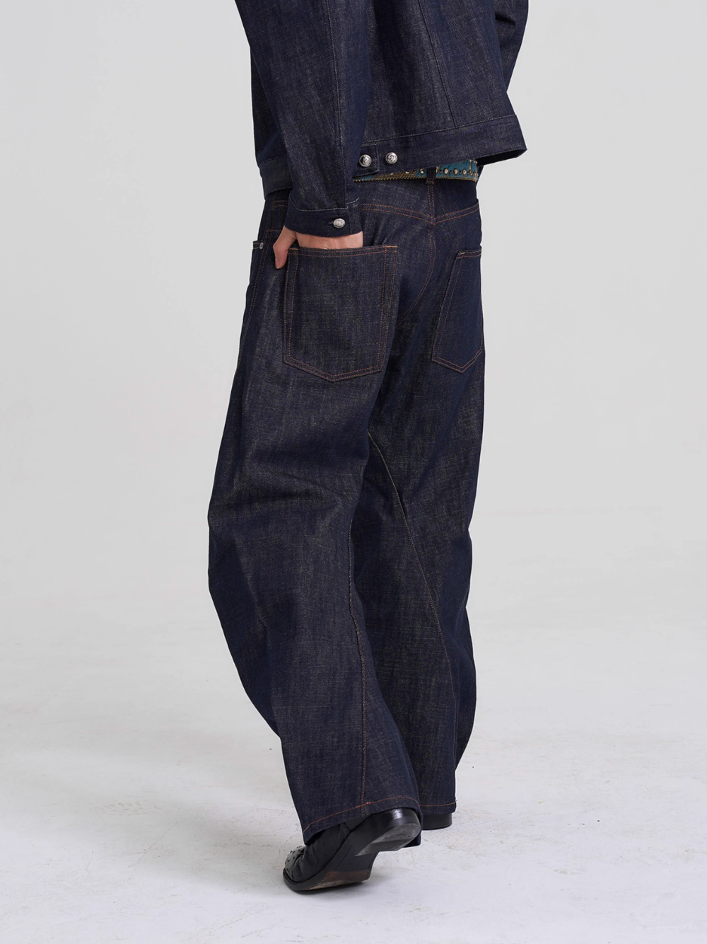 EVILKNIGHT(EK) Classic Tailoring Line Wide-Leg Jeans