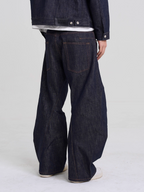 EVILKNIGHT(EK) Classic Tailoring Line Wide-Leg Jeans