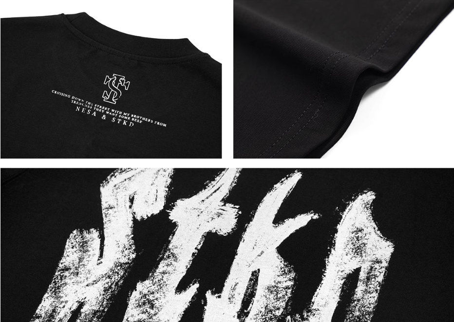 Small Town Kid Brush Paint Hand-Painted Print Tee