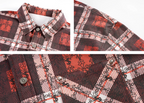 Small Town Kid Cross Logo Original Plaid Full-Print Long Sleeve Shirt