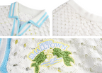 Small Town Kid Crochet-Knit Hawaiian Shirt Set