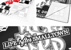 Small Town Kid Logo Lips Square Scarf / Bandana