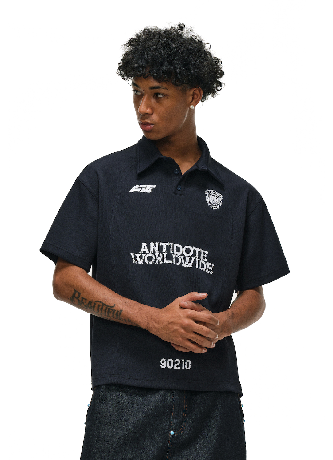 ANTIDOTE Logo & Badge Printed Polo