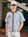 Harsh and Cruel Vacation Color Block Knit Shirt