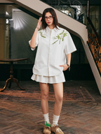 Harsh and Cruel Floral Embroidered Cuban Shirt