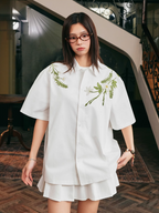 Harsh and Cruel Floral Embroidered Cuban Shirt