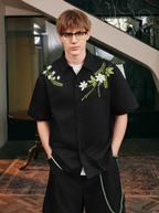 Harsh and Cruel Floral Embroidered Cuban Shirt