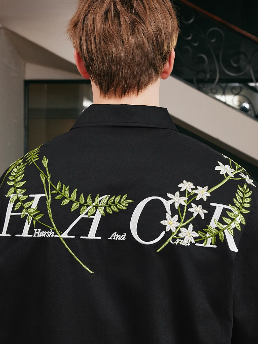 Harsh and Cruel Floral Embroidered Cuban Shirt
