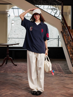 Harsh and Cruel Terry Badge Embroidered Polo