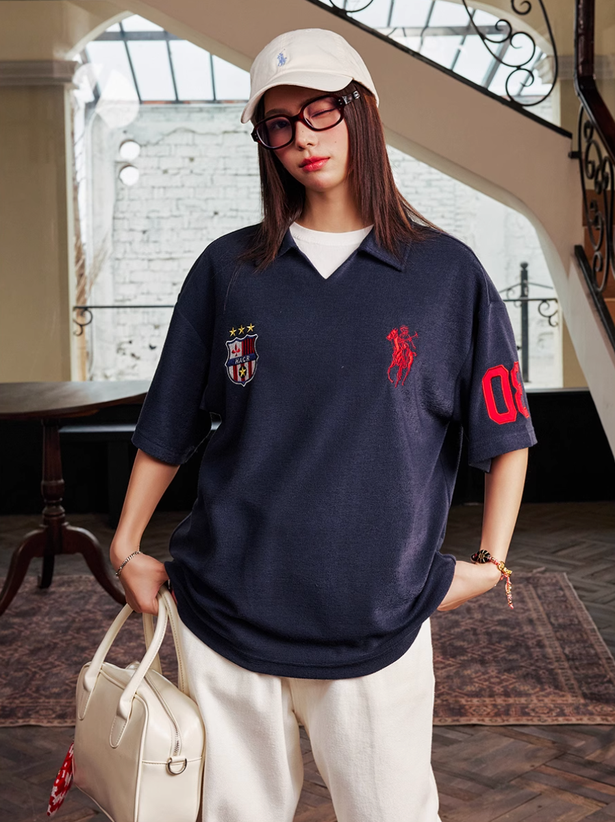 Harsh and Cruel Terry Badge Embroidered Polo