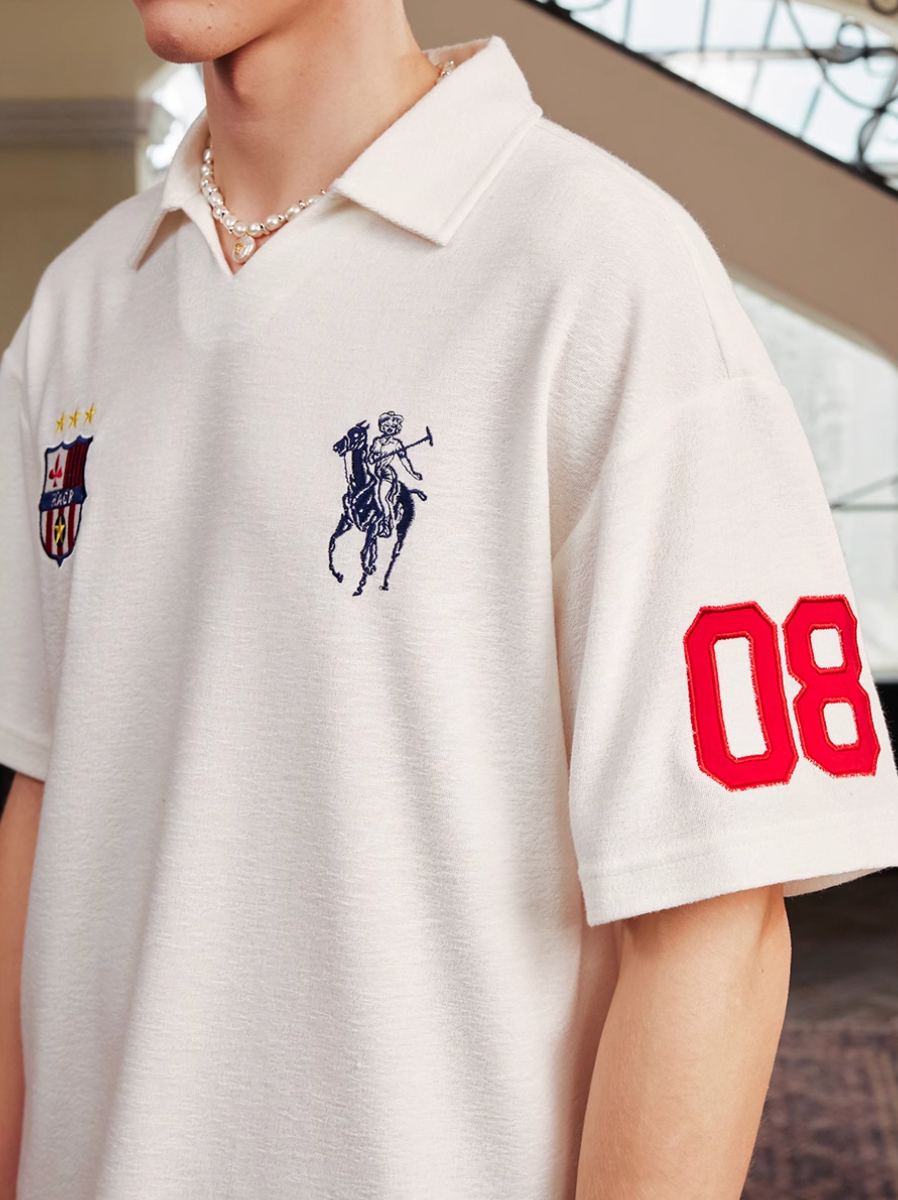 Harsh and Cruel Terry Badge Embroidered Polo