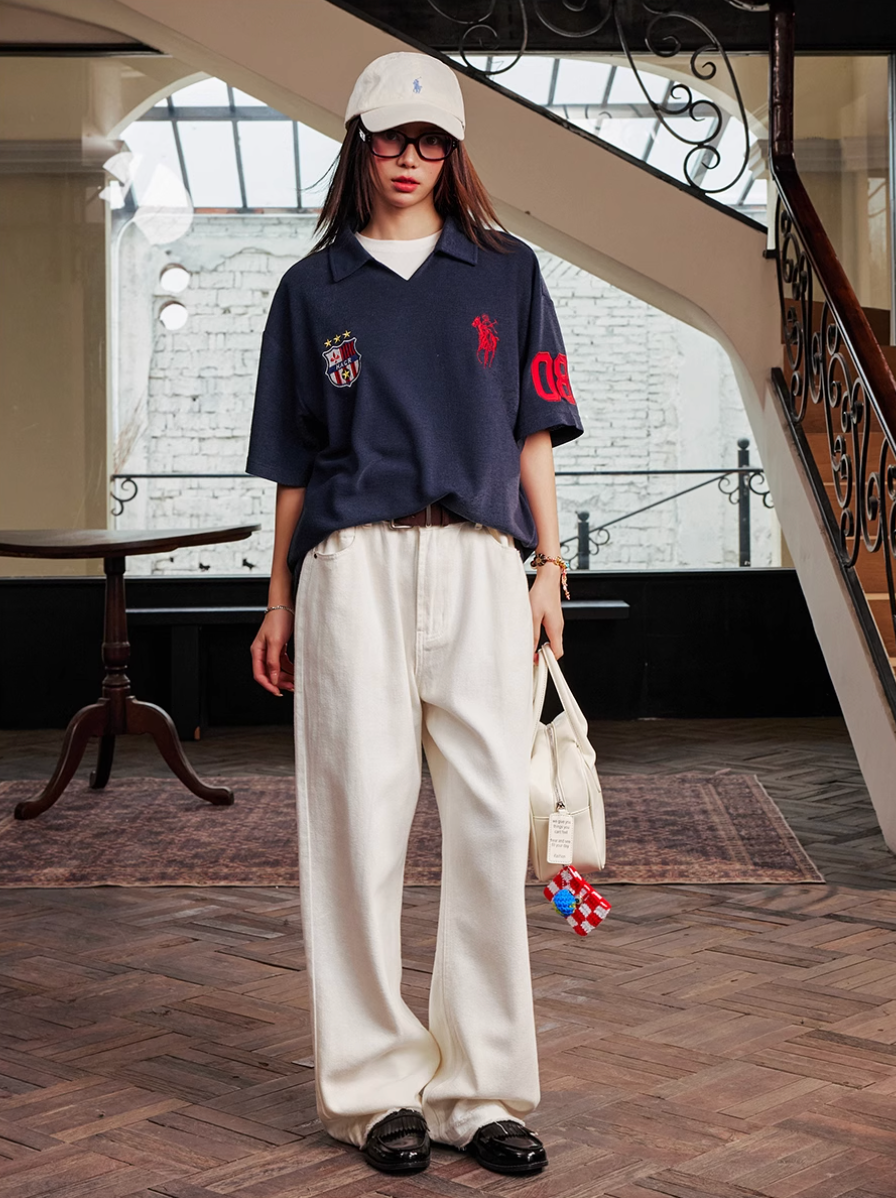 Harsh and Cruel Terry Badge Embroidered Polo