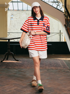 Harsh and Cruel Nautical Stripe Embroidered Polo
