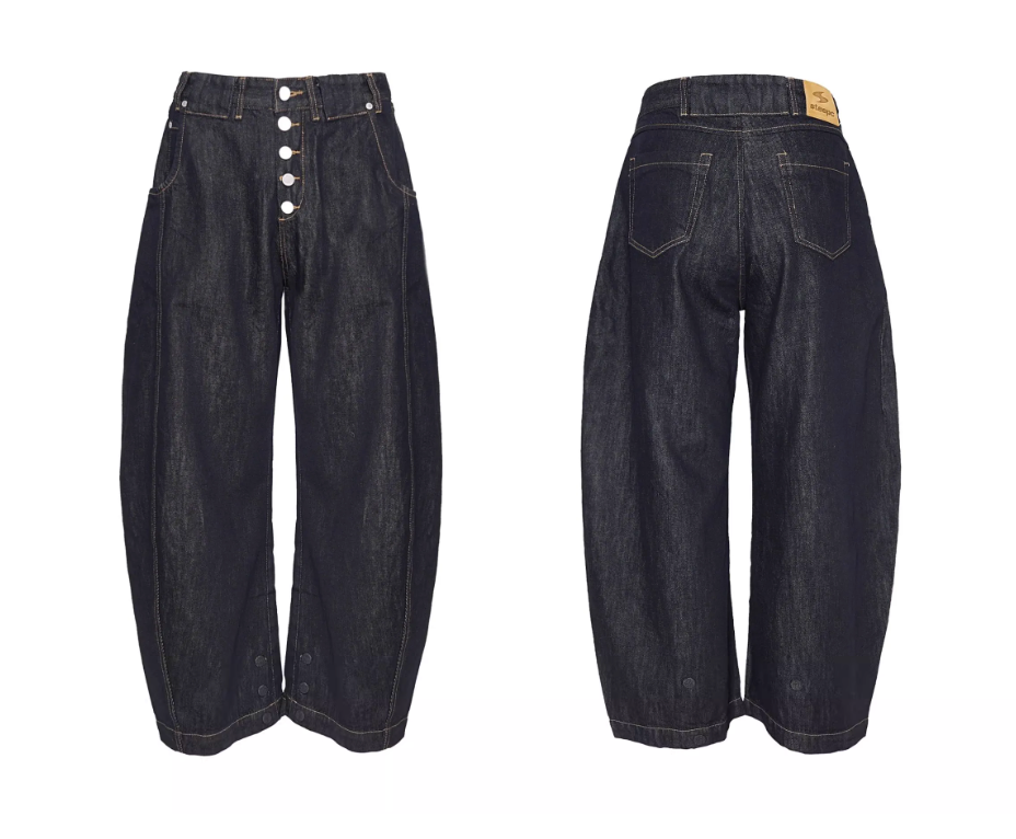 STEEPC Magnetic Button Scimitar Jeans
