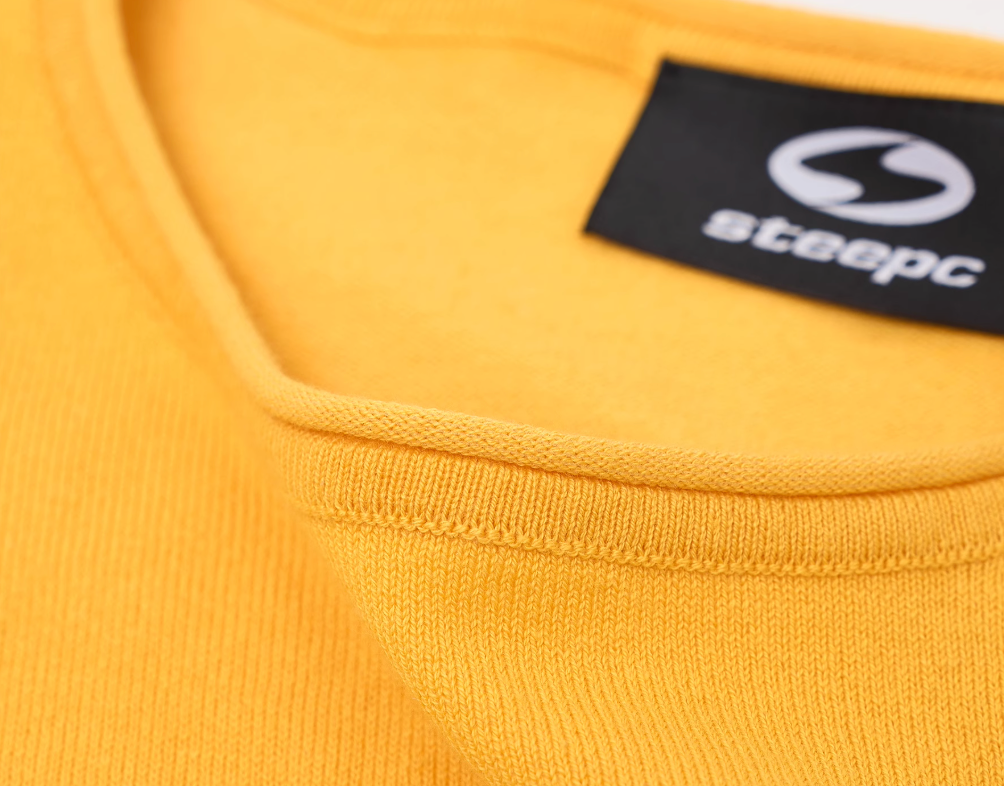 STEEPC Contrast Old Print Boxy Knit Tee