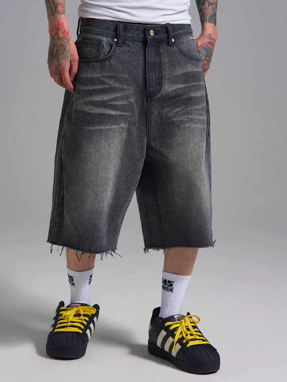 S45 Vintage Washed Denim Shorts