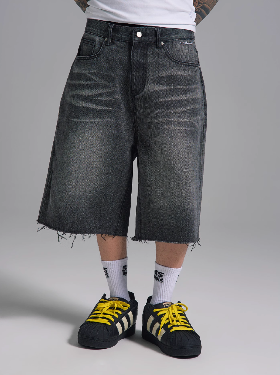 S45 Vintage Washed Denim Shorts