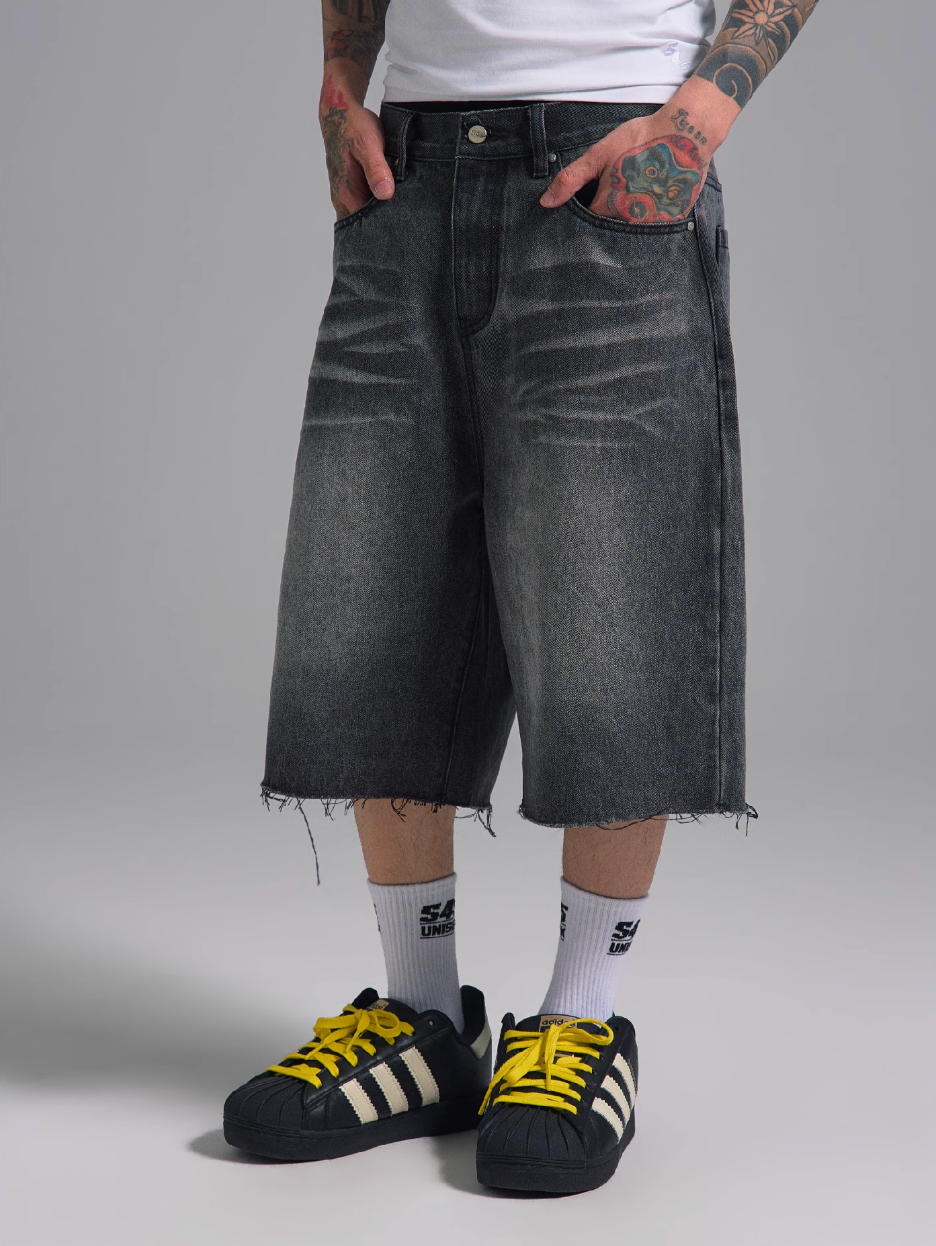 S45 Vintage Washed Denim Shorts