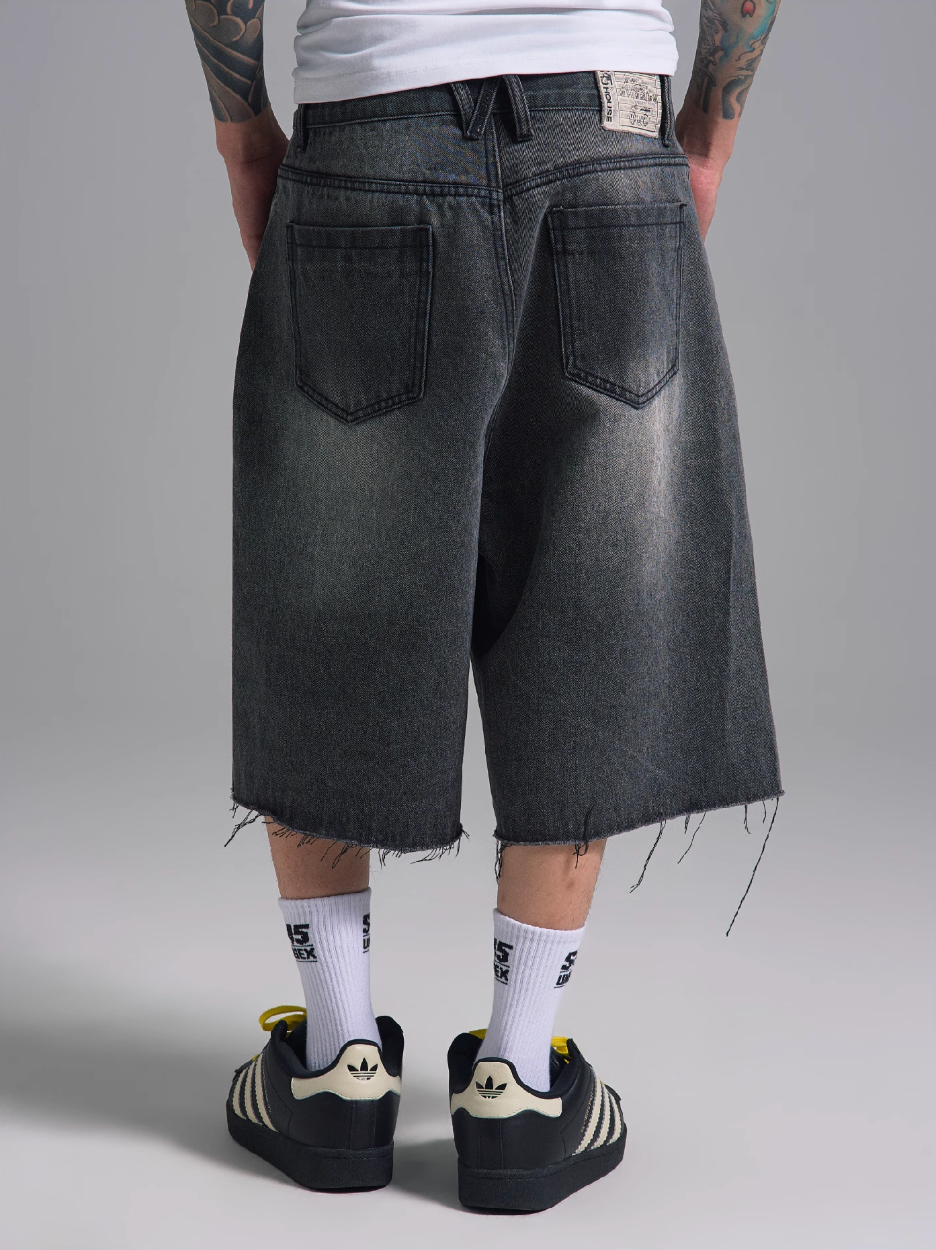S45 Vintage Washed Denim Shorts