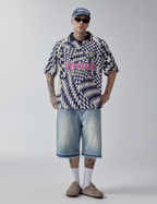 F2CE Vortex Plaid Soccer Polo Jersey Shirt