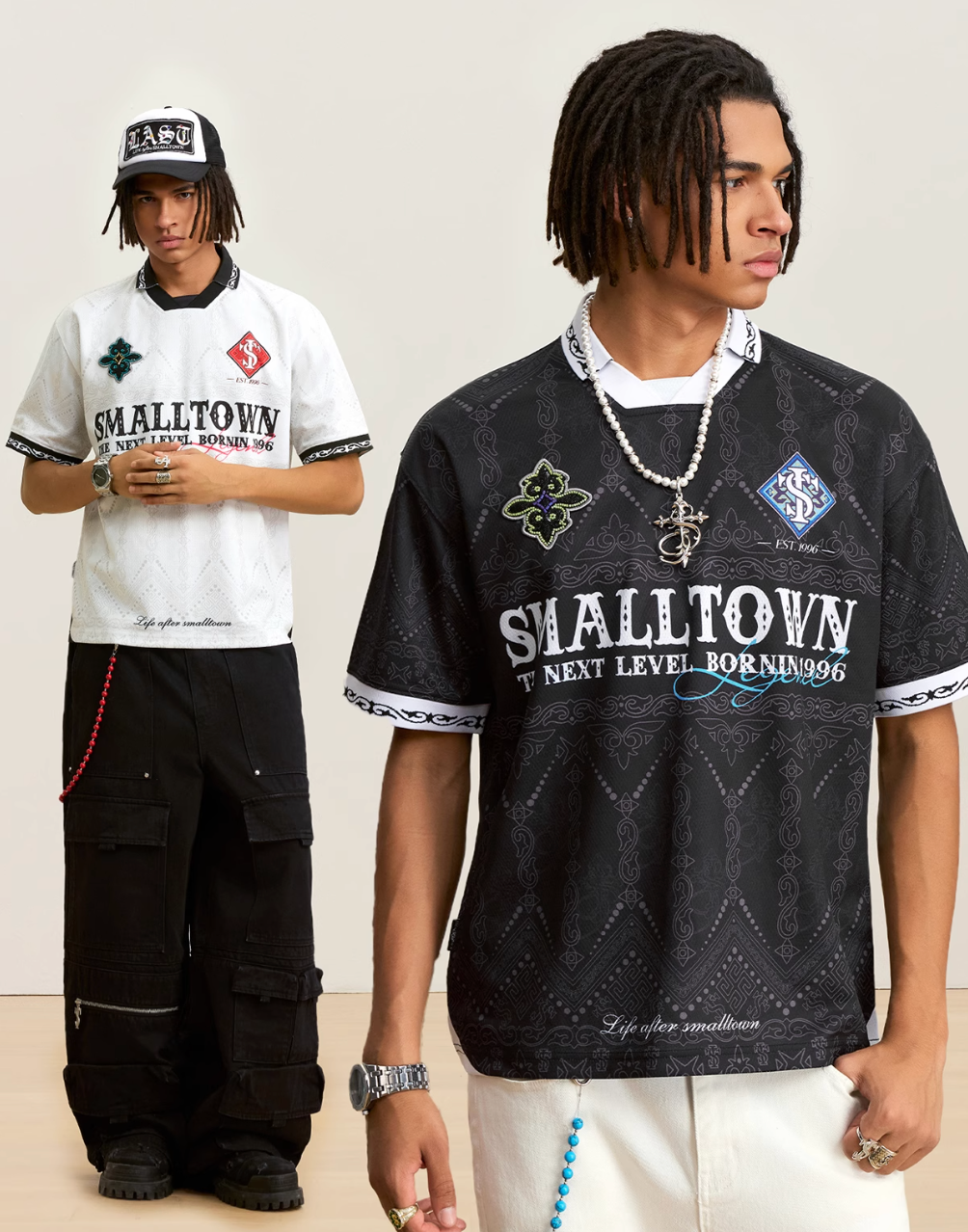 Small Town Kid Ethnic Full Print Soccer Polo Jersey