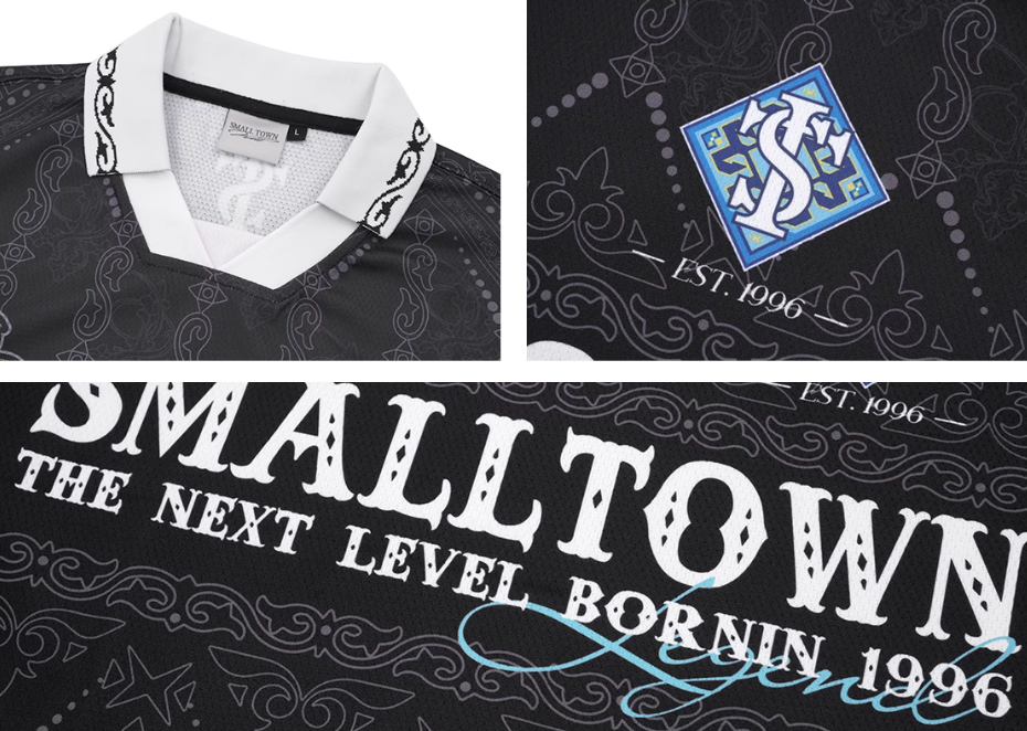 Small Town Kid Ethnic Full Print Soccer Polo Jersey