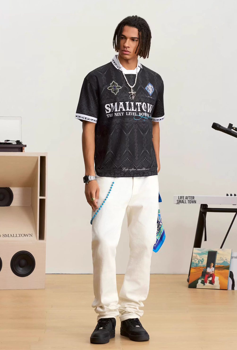 Small Town Kid Ethnic Full Print Soccer Polo Jersey