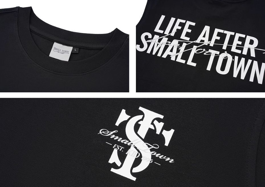 Small Town Kid Logo Print Sleeveless Tee