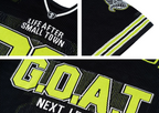 Small Town Kid Mesh Knit V Neck Rugby Jersey