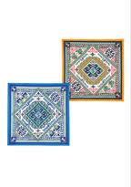 Small Town Kid Geometric Pattern Square Scarf