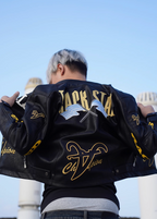 TGFCLUB Heavy Embroidery Racing Leather Jacket