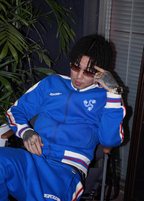 TGFCLUB Snake Design Side Stripe Track Jacket and Track Pants