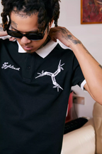 TGFCLUB Colorblock Embroidered Logo Slim Fit Polo