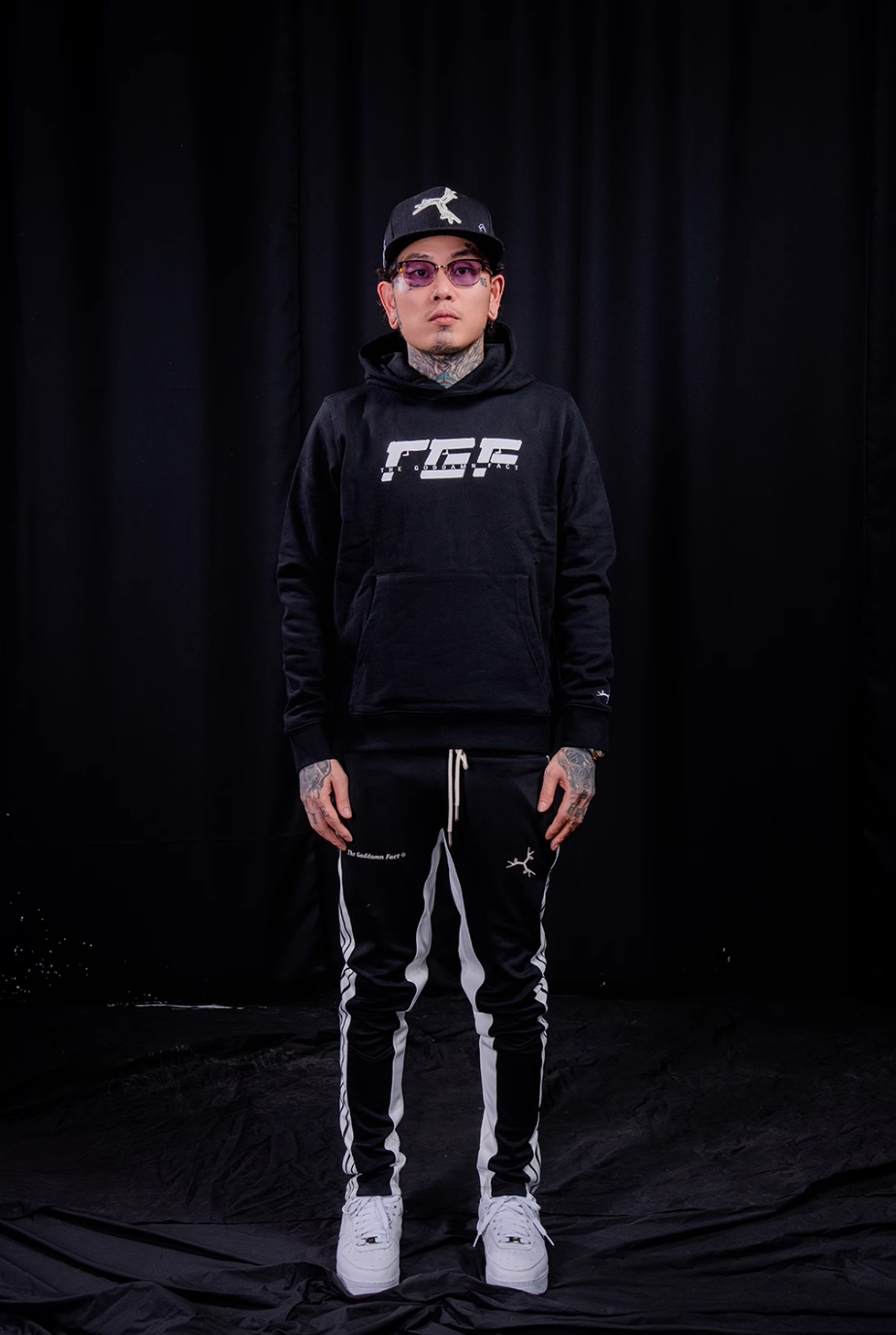 TGFCLUB TGF Logo Print Hoodie