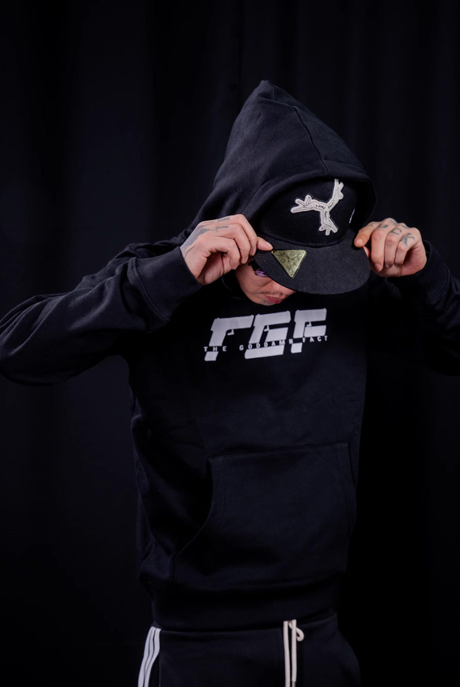 TGFCLUB TGF Logo Print Hoodie
