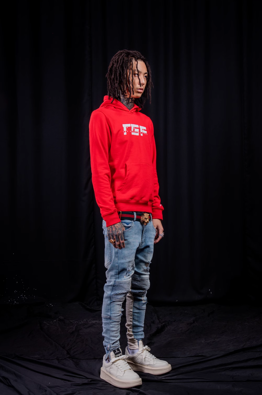 TGFCLUB TGF Logo Print Hoodie